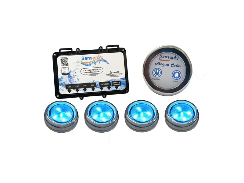 Acquacolor cromoterapia digital hidro com 02 spots